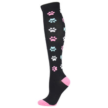Load image into Gallery viewer, Paw Print High Crazy Socks - Crazy Sock Thursdays