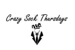 Crazy Sock Thursdays logo. The one stop shop for all crazy, colourful, high quality socks and accessories.