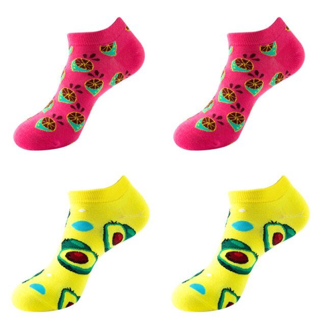 Avo Nice Day Unisex Ankle Sock Set (4 Pairs) - Crazy Sock Thursdays