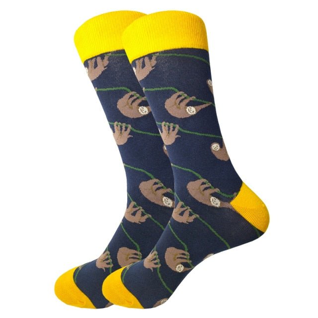 Happy Sloths Crazy Socks - Crazy Sock Thursdays