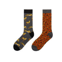 Load image into Gallery viewer, Leopard Print Odd Paired Crazy Socks - Crazy Sock Thursdays
