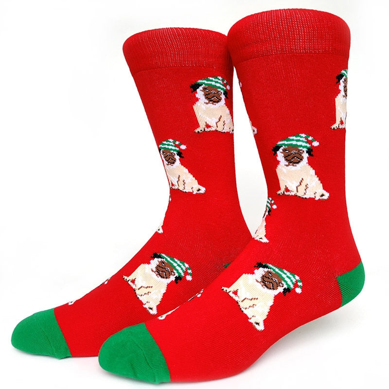Christmas Puppy Dog Crazy Christmas Socks