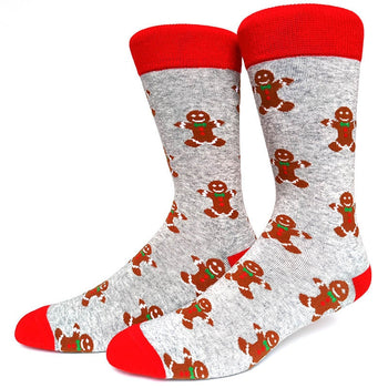 Ginger Bread Man Crazy Christmas Socks