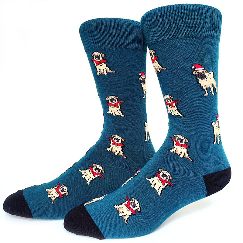 Christmas Doggy Crazy Christmas Socks