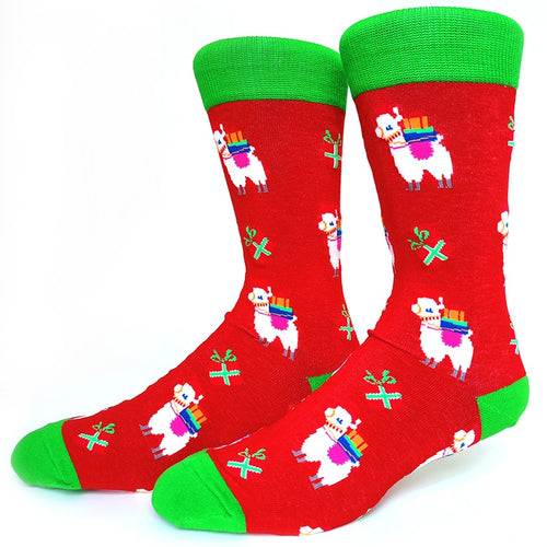 Christmas Llamas Crazy Christmas Socks