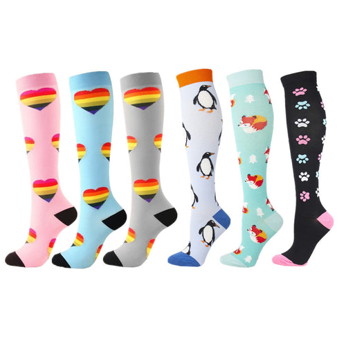 Nurse and Doctor Women's 6 Pair High Socks Set