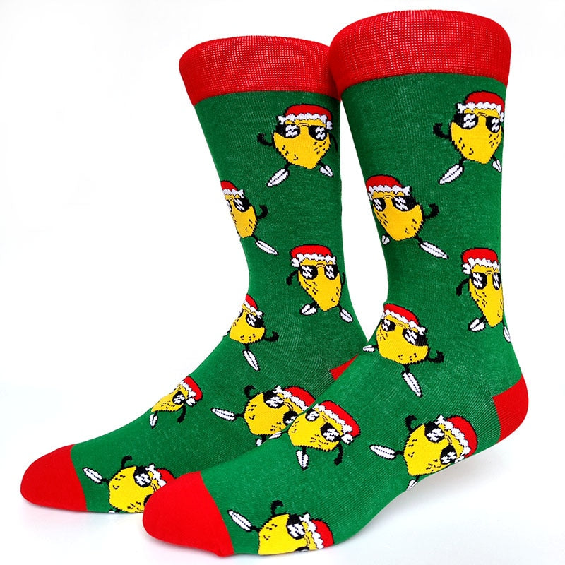 Lemon-Clause Crazy Christmas Socks