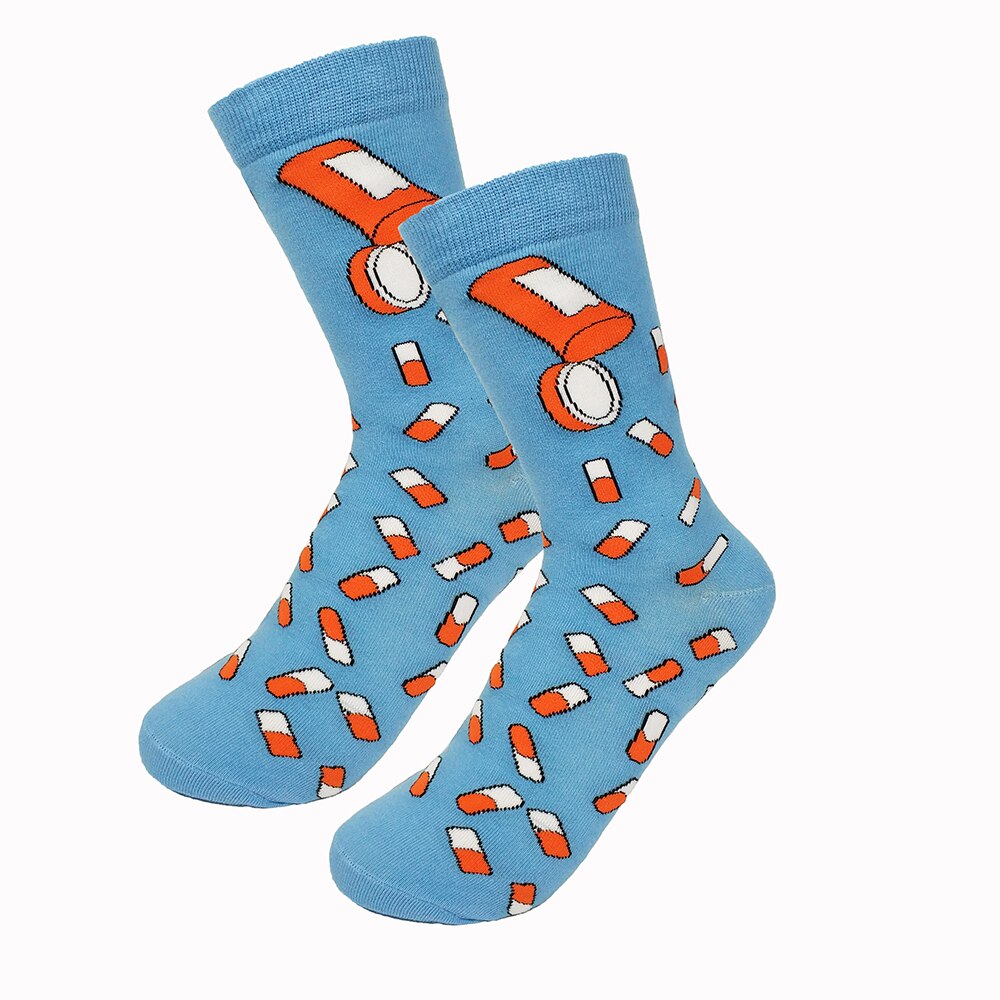 Take Your Meds Pill Themed Crazy Socks