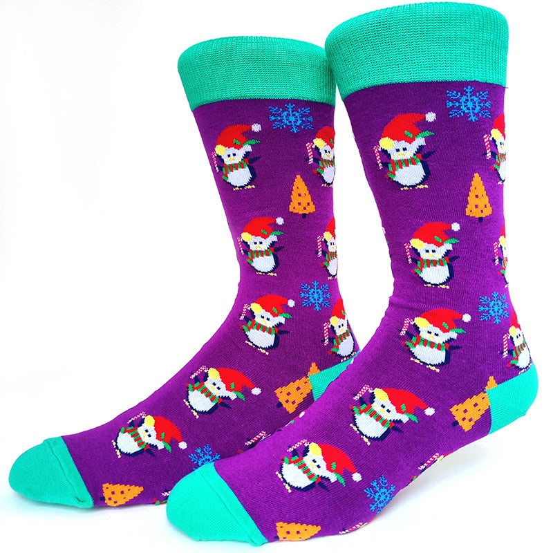 Christmas Penguin Crazy Christmas Socks