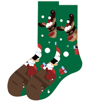 Cool Santa Crazy Christmas Socks