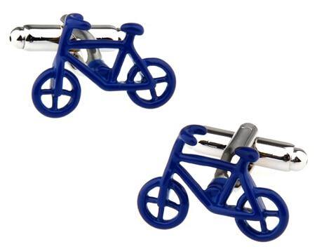 Blue Bike Cufflinks - Crazy Sock Thursdays