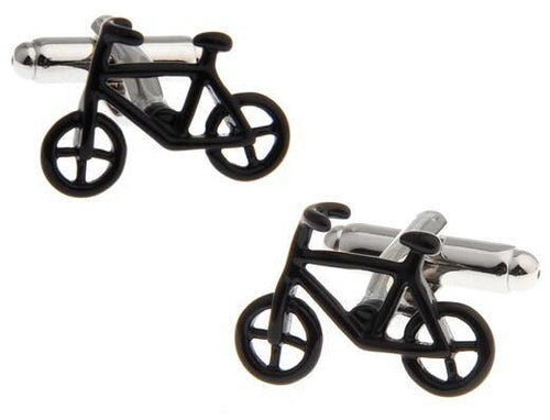 Black Bike Cufflinks - Crazy Sock Thursdays