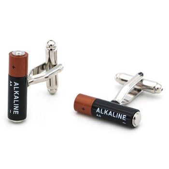 Battery Cufflinks - Crazy Sock Thursdays