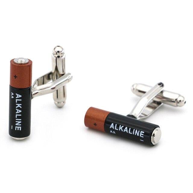 Battery Cufflinks - Crazy Sock Thursdays