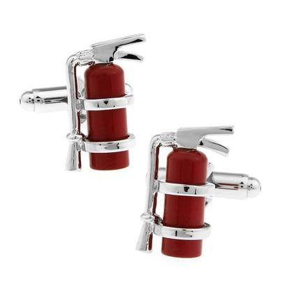 Fire Extinguisher Cufflinks - Crazy Sock Thursdays