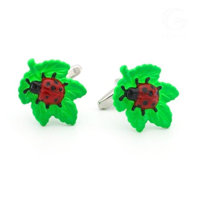 Ladybug Cufflinks - Crazy Sock Thursdays