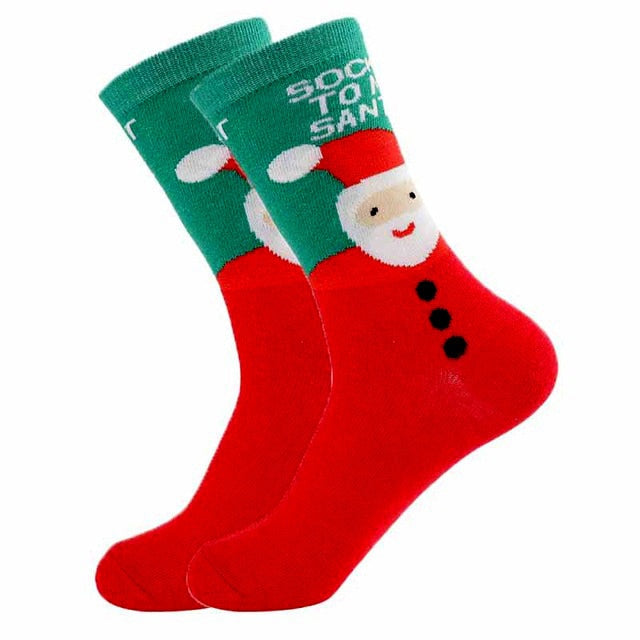 Women's Santa Sock Crazy Christmas Socks