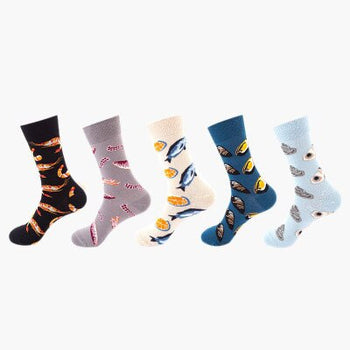 Men's Seafood 5 Pair Sock Set