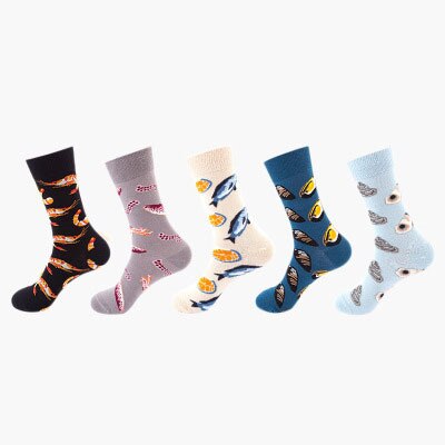 Men's Seafood 5 Pair Sock Set