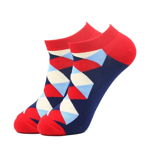 Barber Ribbon Ankle Crazy Socks