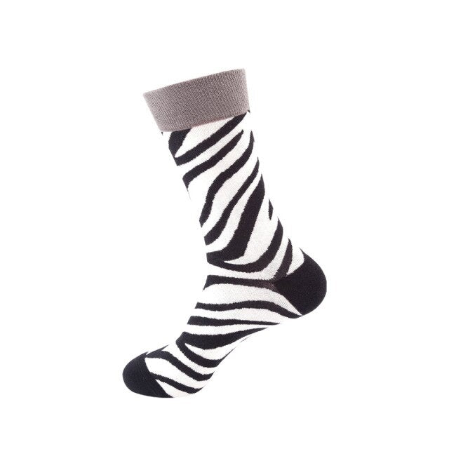Zebra Stripe Crazy Socks